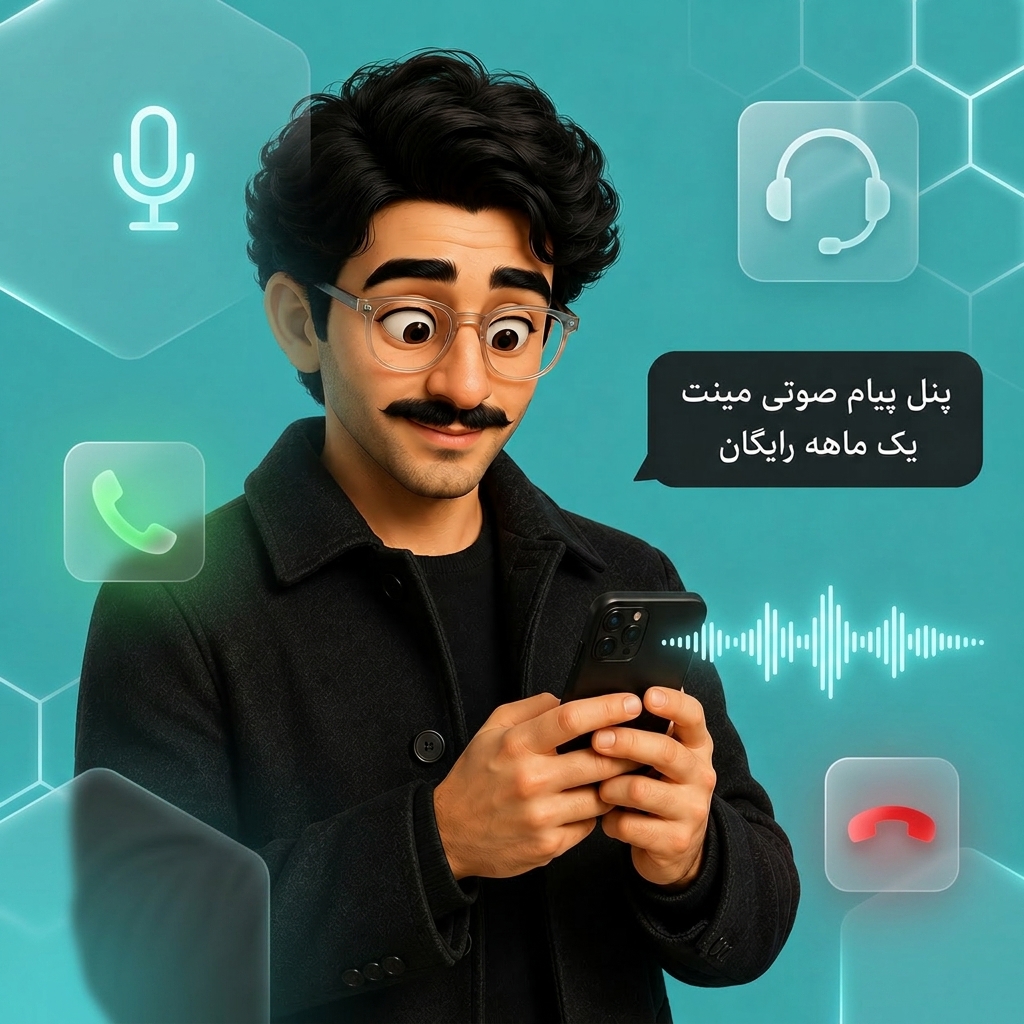 پنل ارسال پیام صوتی مینت
