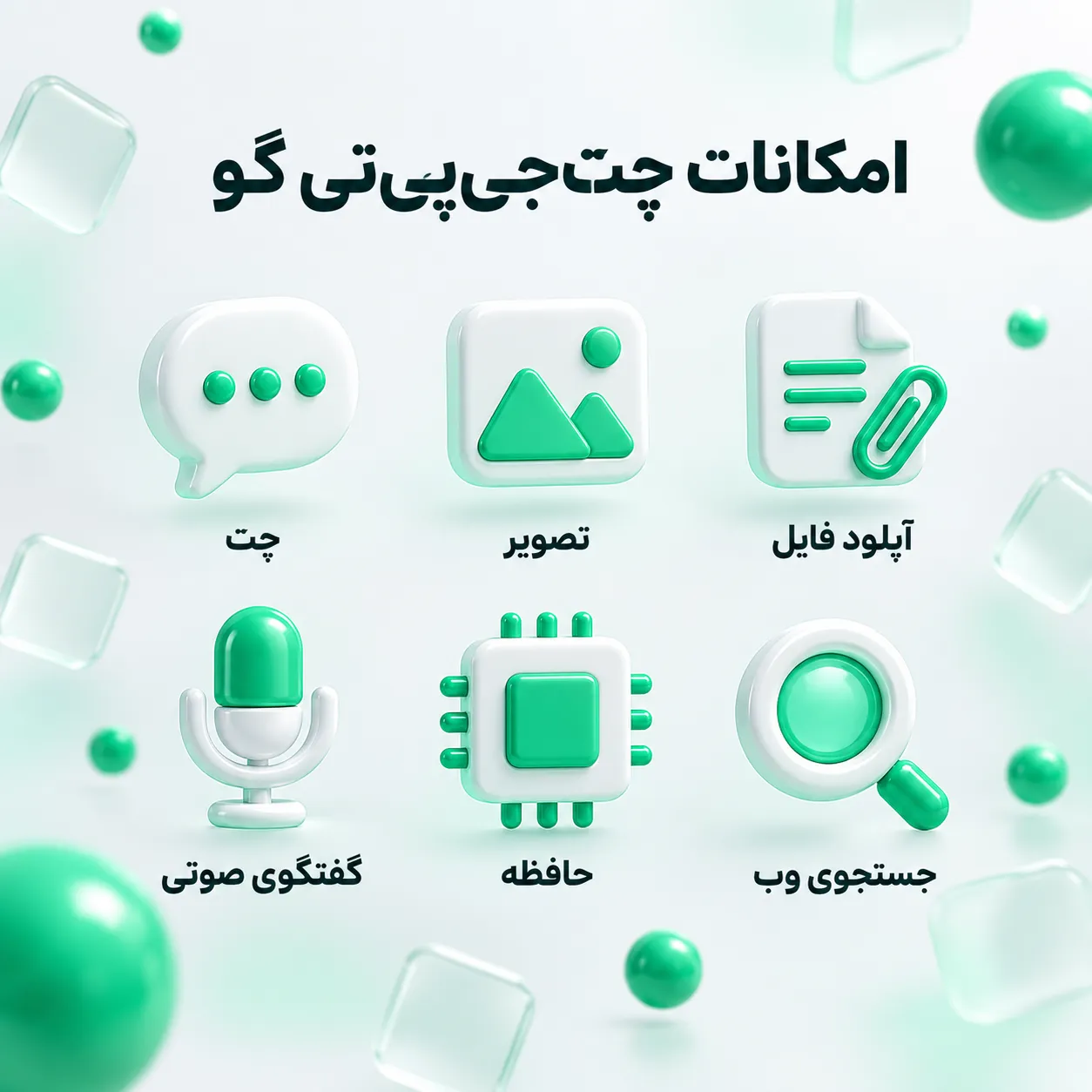 امکانات پلن ChatGPT Go شامل تصویر، آپلود فایل و گفتگوی صوتی