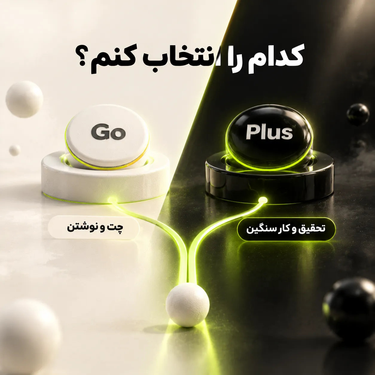 chatgpt-go-vs-plus-guide راهنمای انتخاب بین ChatGPT Go و Plus براساس نوع کار